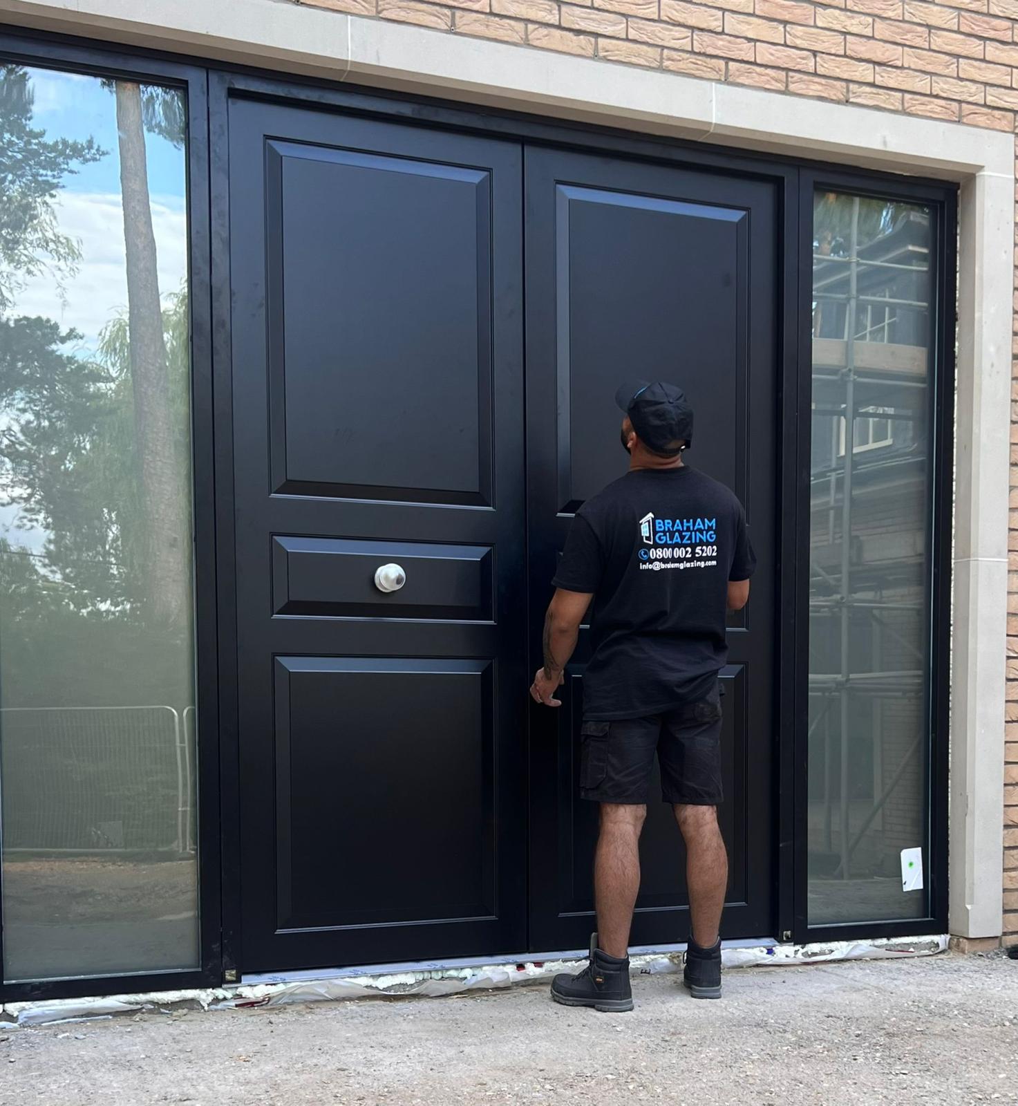 affordable composite front door install