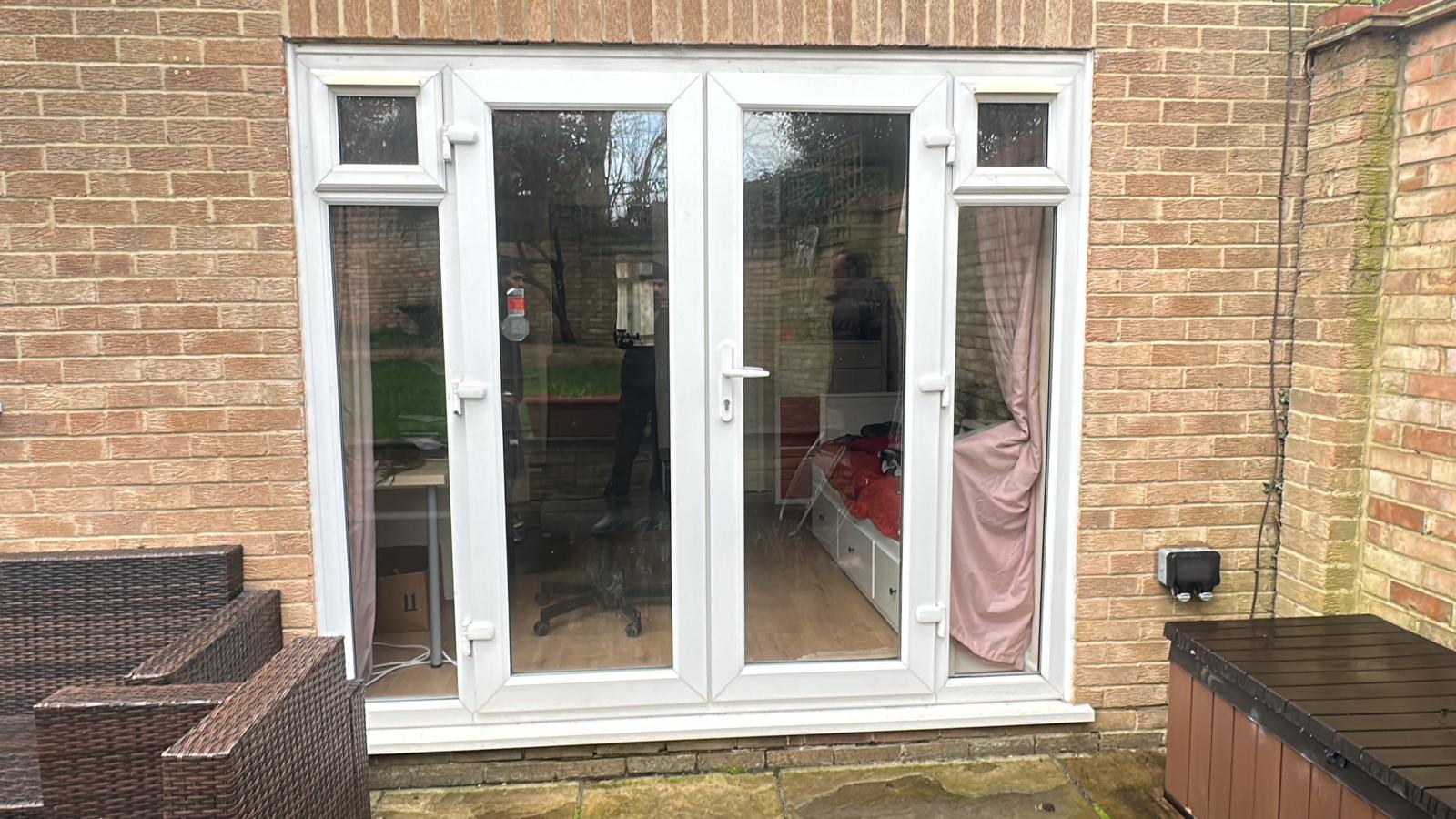 glass patio door